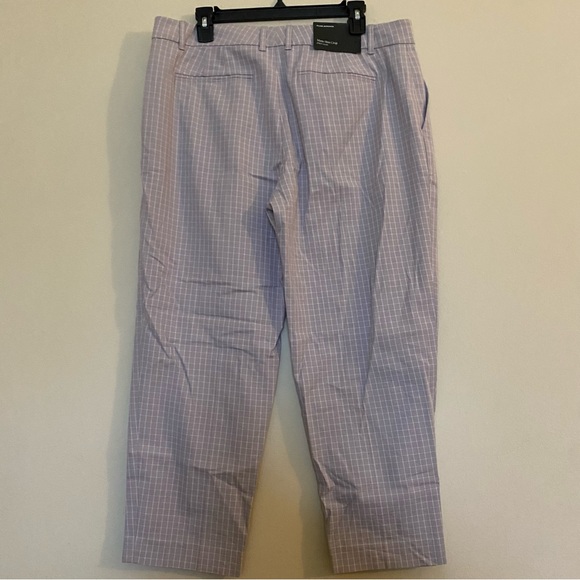 NWT Club Monaco Matie Slim Crop Grid Pants 12 - Picture 7 of 7